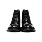 Saint Laurent Black Army Lace-Up Boots