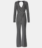 Diane von Furstenberg Cosima Two lamé jumpsuit