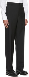 Valentino Black Mohair & Wool Trousers