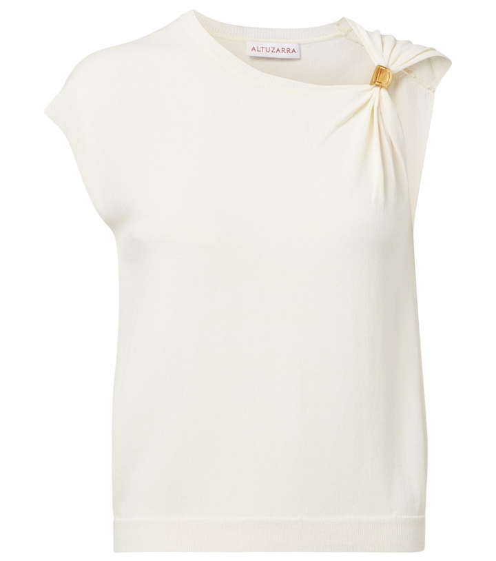 Photo: Altuzarra Asymmetrical jersey top