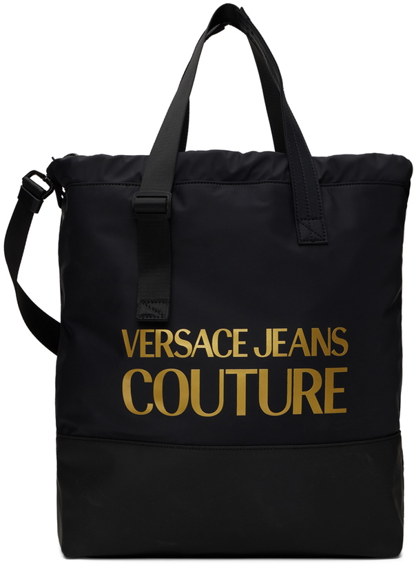 Photo: Versace Jeans Couture Black Logo Tote