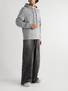 Loewe - Logo-Embroidered Cotton-Jersey Hoodie - Gray