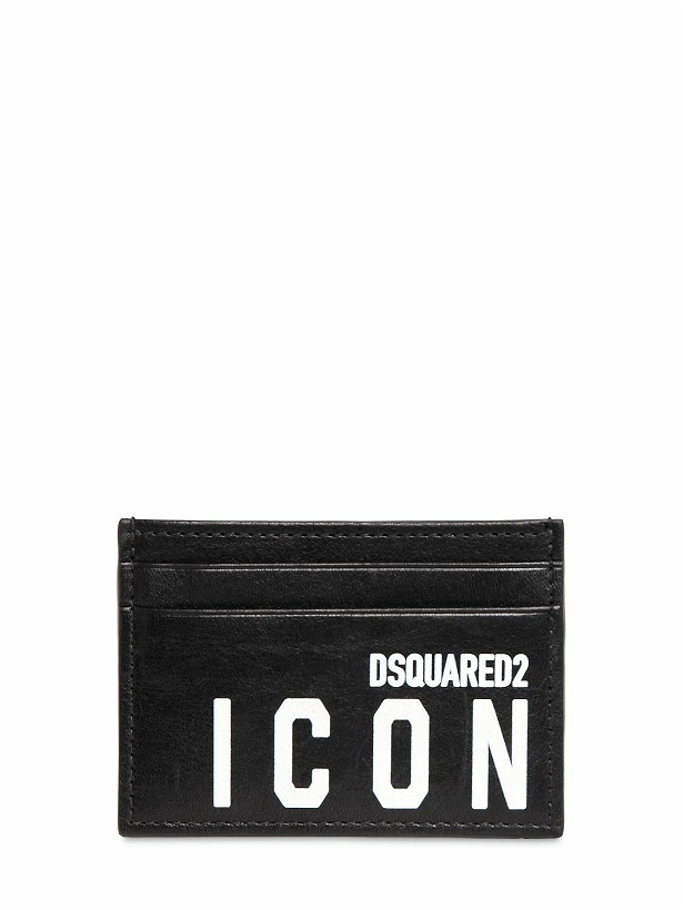 Photo: DSQUARED2 - Icon Print Leather Card Holder
