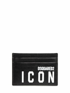 DSQUARED2 - Icon Print Leather Card Holder