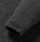 Alex Mill - Waffle-Knit Merino Wool and Cashmere-Blend Sweater - Charcoal