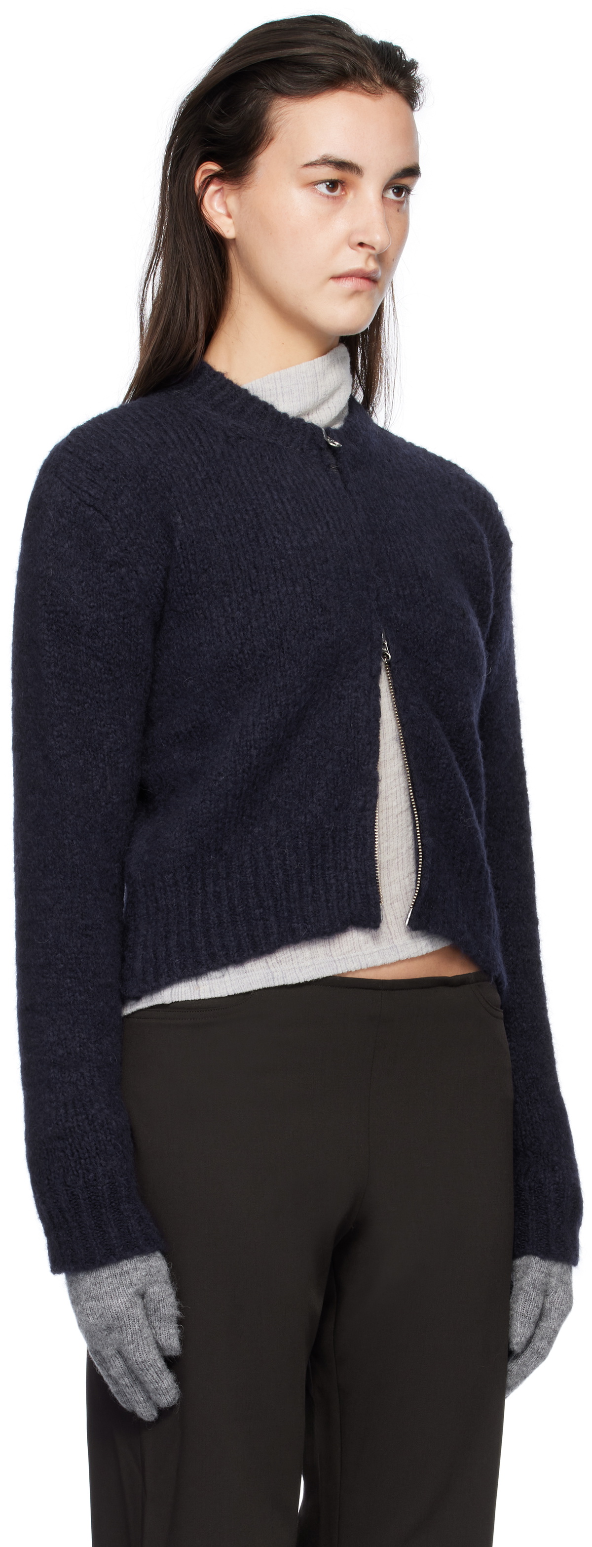 Paloma Wool Navy 'Plaisir' Zip Sweater Paloma Wool
