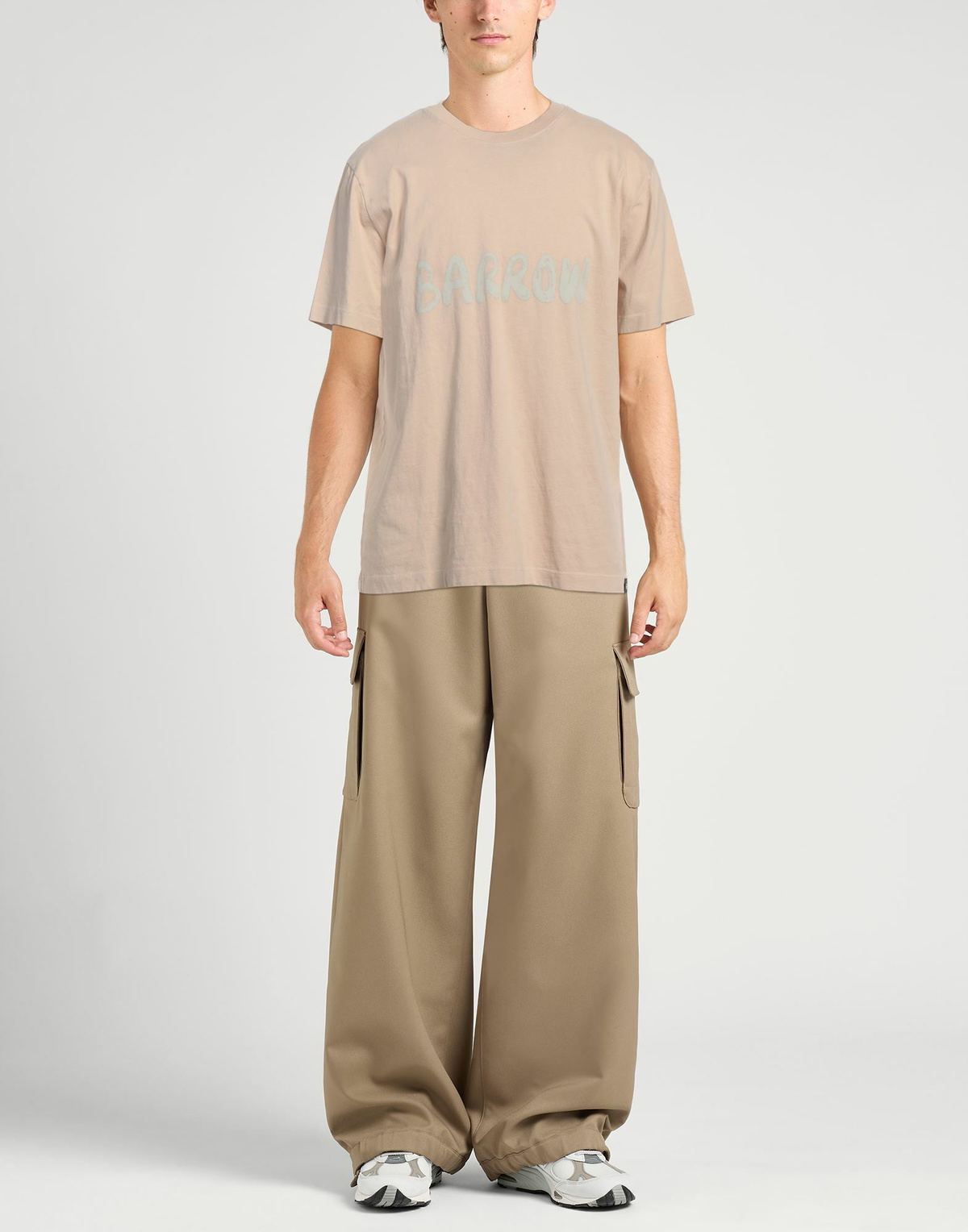 Barrow Mens T-shirt in Beige