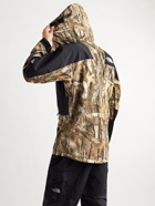 THE NORTH FACE - 1994 Retro Mountain Light Camouflage-Print FUTURELIGHT Hooded Jacket - Brown