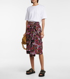 Dries Van Noten - Floral midi skirt