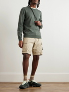 Stone Island - Logo-Appliquéd Cotton Sweater - Green