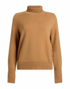 Victoria Beckham Womens Turtleneck in Camel