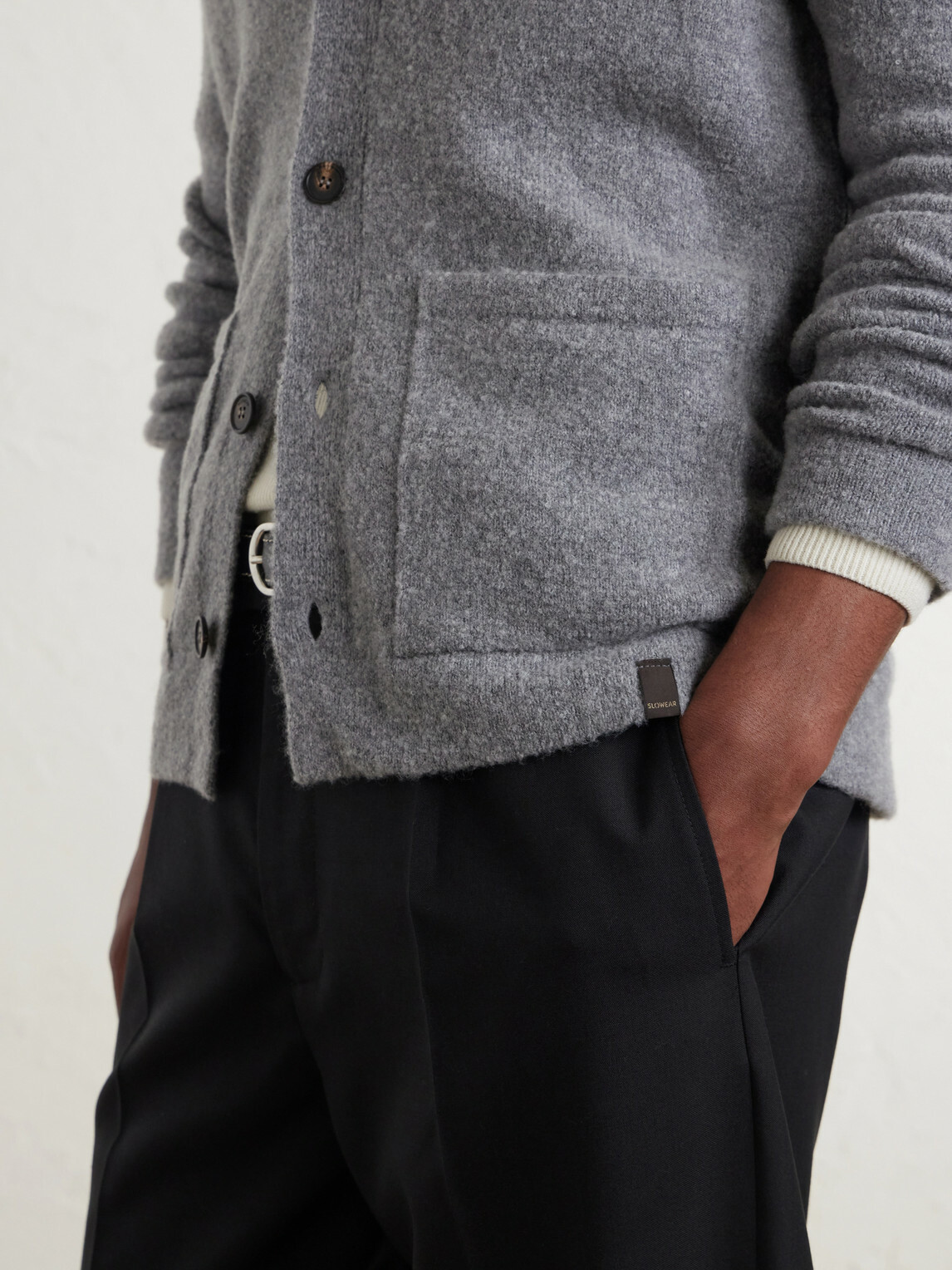 Slowear - Zanone Wool-Blend Cardigan - Gray