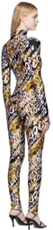 Versace Jeans Couture Black Nylon Bodysuit
