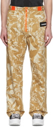 Aries Yellow & Beige Walking Cargo Pants