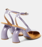 Dries Van Noten Asymmetric Virgo 95 leather pumps
