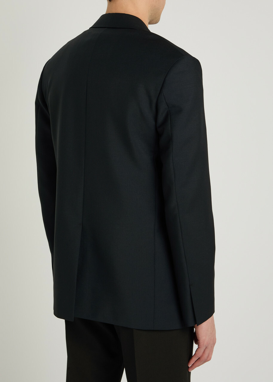 Jil Sander Wool Blazer Dark Blue