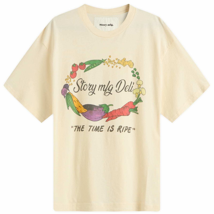 Photo: Story mfg. Men's Story Deli Grateful T-Shirt in White