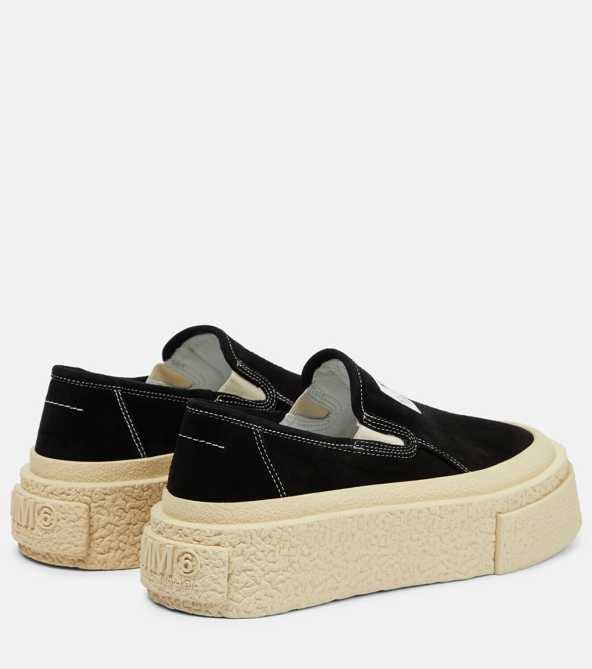 MM6 Maison Margiela - Suede platform slip-on sneakers
