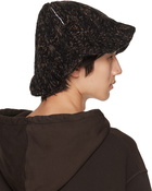 MM6 Maison Margiela Brown Knit Beanie