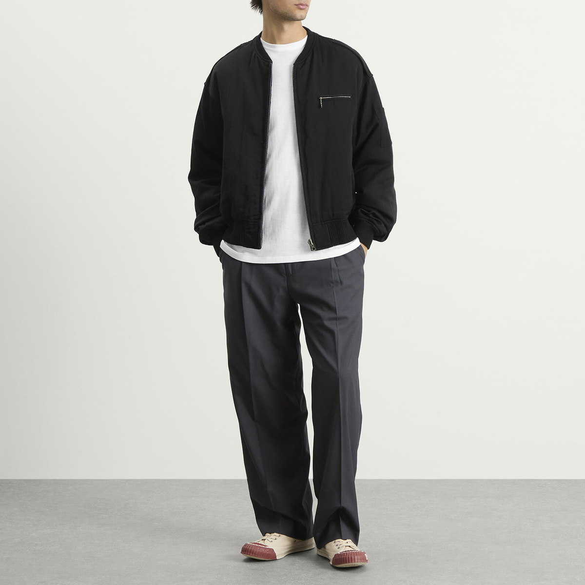 Visvim Men's Gunner Down Jacket in Black Visvim