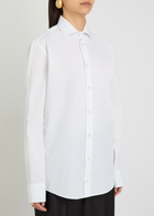 Bettter Zipped Sleeve Cotton-blend Shirt White