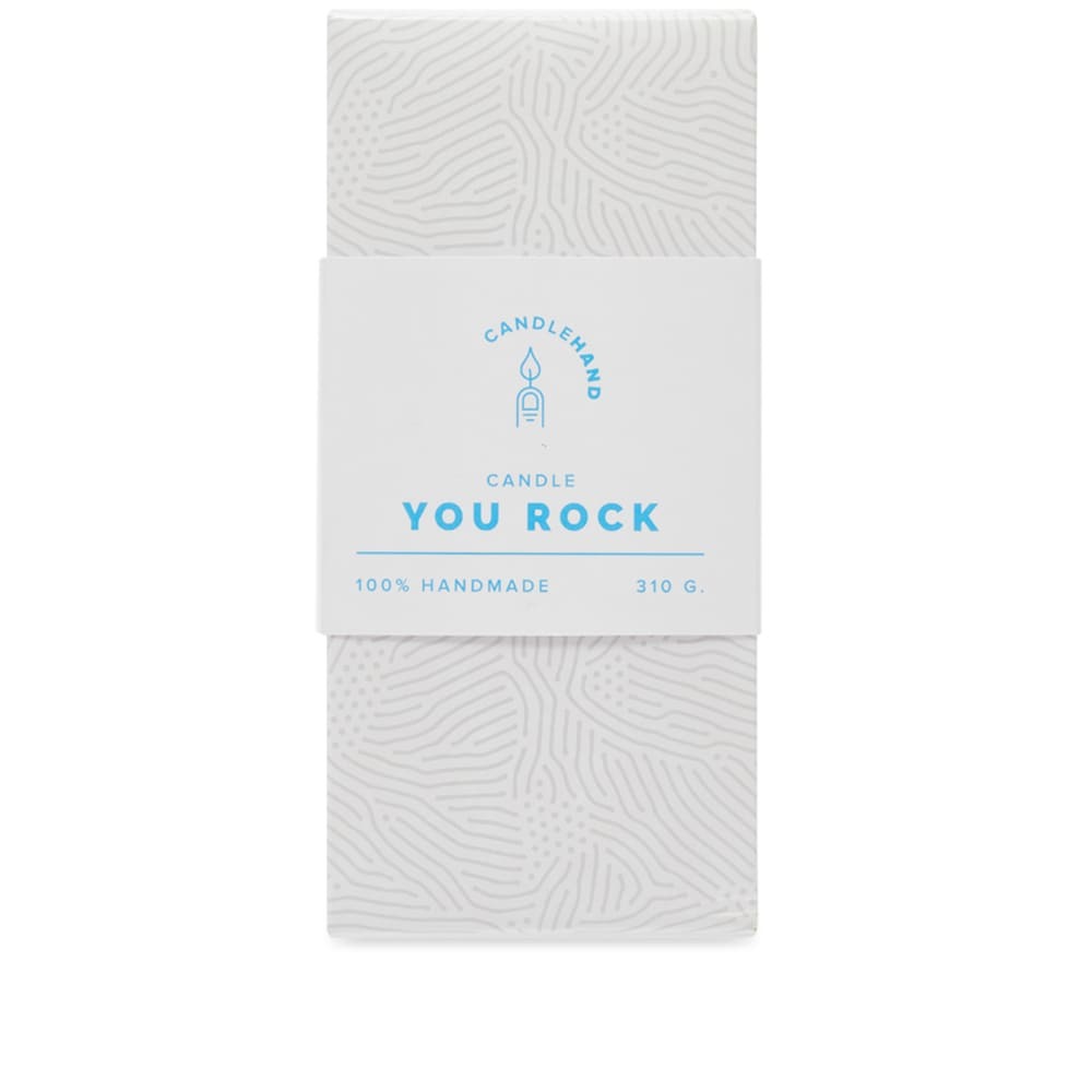Candlehand You Rock Candle in Blue
