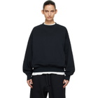 Fear of God ESSENTIALS Black Classic Crewneck Sweatshirt