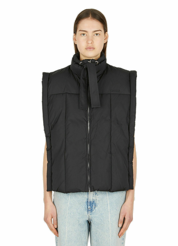 Photo: Oversized Puffer Vest in Black