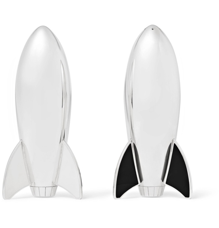 Photo: Asprey - Rocket Sterling Silver Salt and Pepper Shakers - Silver