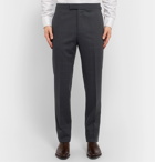 Kingsman - Grey Slim-Fit Prince of Wales Checked Wool Suit Trousers - Blue