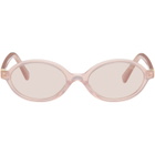 Miu Miu Eyewear Pink Miu Regard Sunglasses