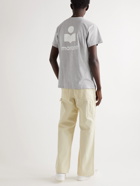 Isabel Marant - Zafferh Logo-Print Cotton-Jersey T-Shirt - Gray