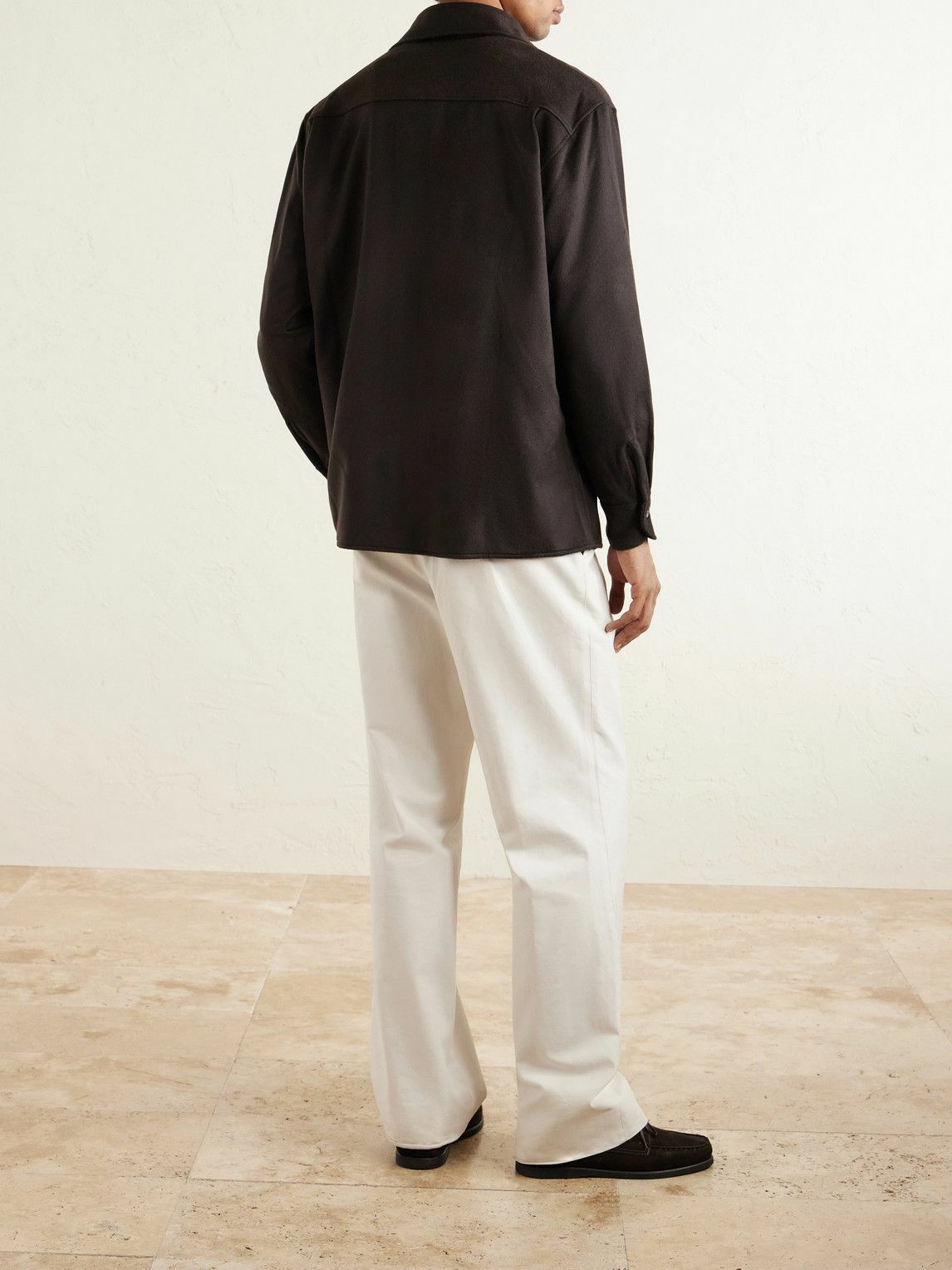 Saman Amel - Cashmere Shirt Jacket - Brown