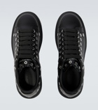 Alexander McQueen - Oversized embellished leather sneakers