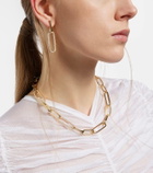 Bucherer Fine Jewellery Link 18kt gold hoop earrings with diamonds