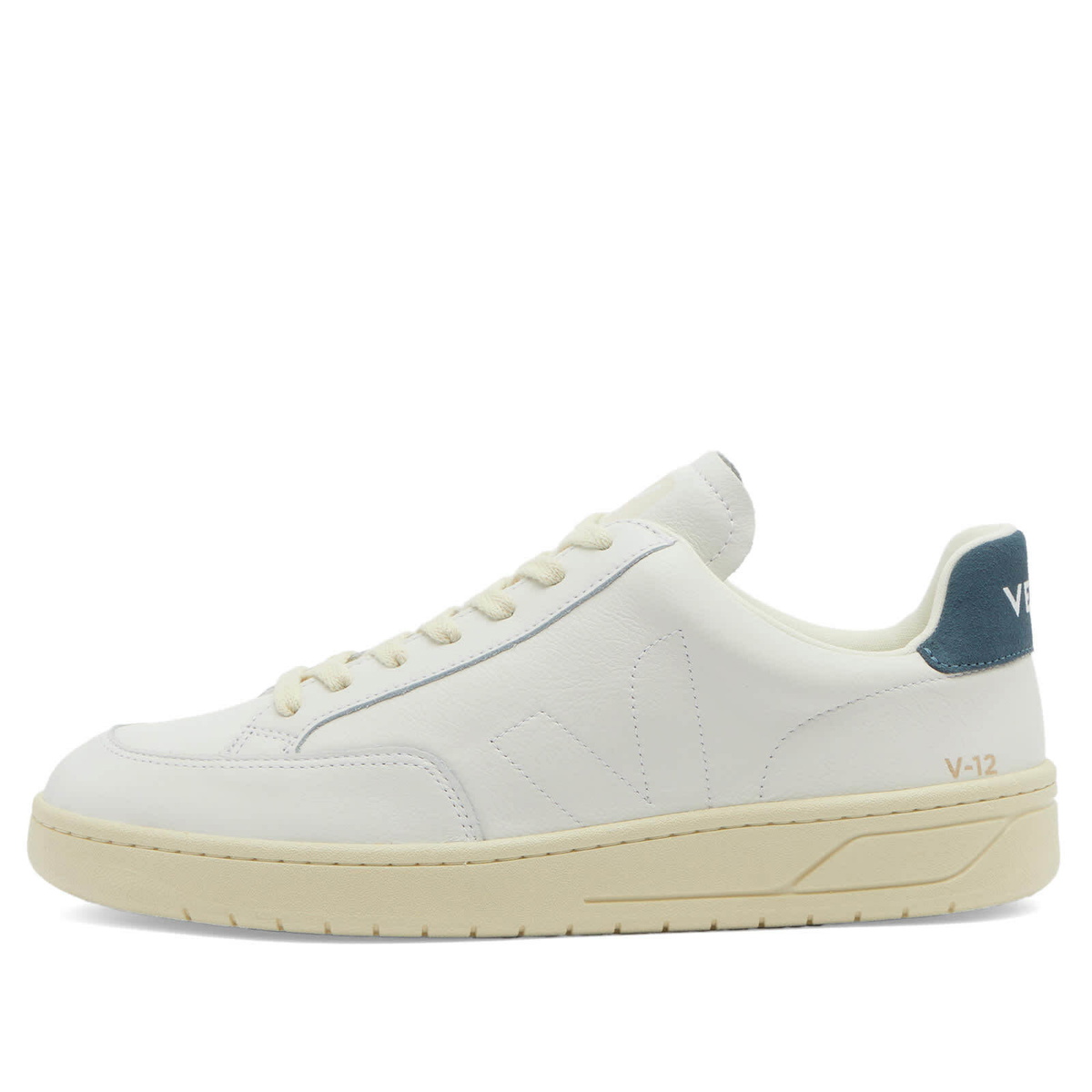 【Veja】サスティナブルブランド/ユニセックスV-12 Veja Men's V-12 Stitch Sneaker in Extra White/White