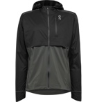 On - Weather Colour-Block Micro-Ripstop Hooded Jacket - Black