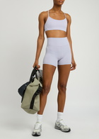 Vuori All The Feels Stretch-nylon Shorts Light Purple