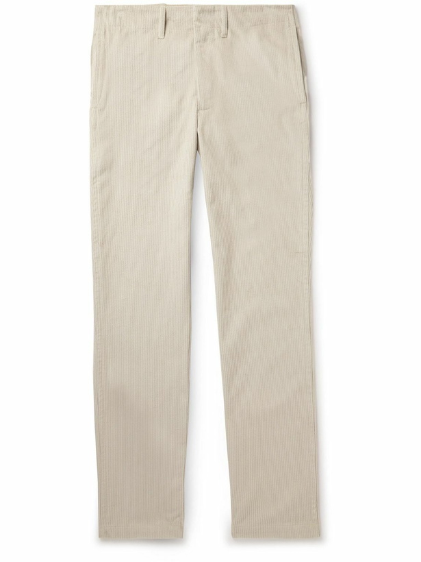 Photo: Gabriela Hearst - Rhys Straight-Leg Cotton-Corduroy Trousers - Neutrals