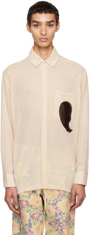 Photo: Jacquemus Off-White Le Papier 'La Chemise Pera' Shirt