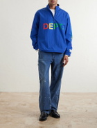 Gallery Dept. - Wave Logo-Print Shell Half-Zip Jacket - Blue
