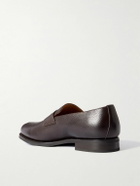 Majordome - M08 Cross-Grain Leather Penny Loafers - Brown