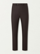 De Petrillo - Tapered Virgin Wool Suit Trousers - Brown