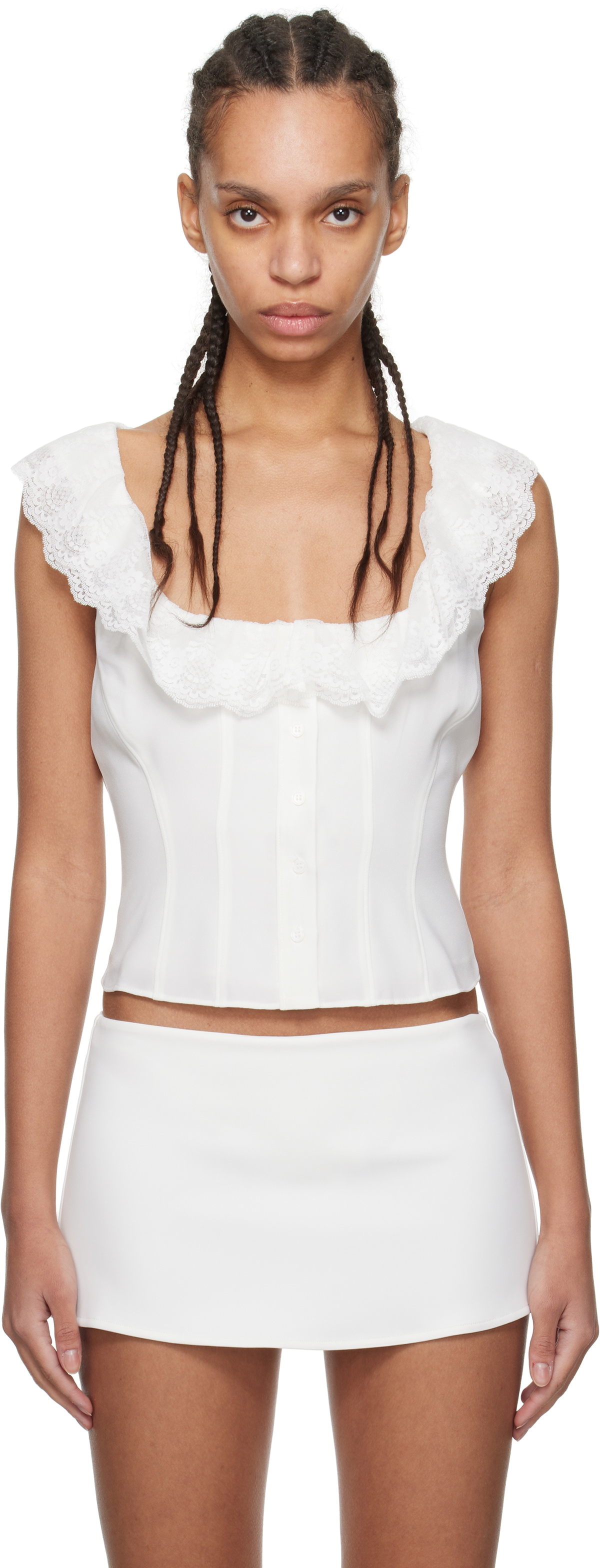 GUIZIO White Paloma Top
