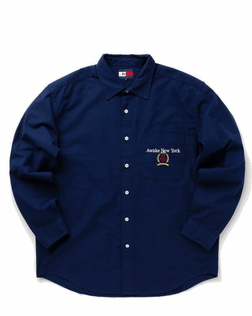 Photo: Tommy Jeans Tommy X Awake Button Down Shirt Blue - Mens - Longsleeves