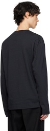 Jil Sander Three-Pack Navy Long Sleeve T-Shirts