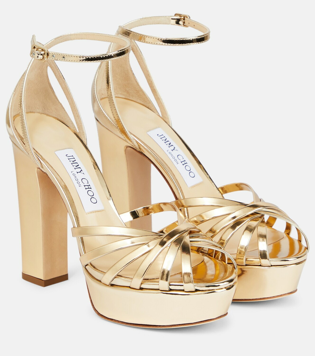 Jimmy Choo - Isra 120 leather platform sandals Jimmy Choo