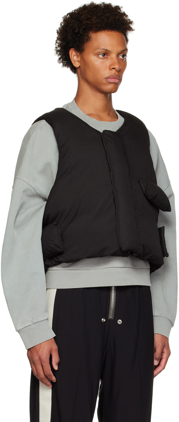 Pillow Down Vest in Black - Entire Studios