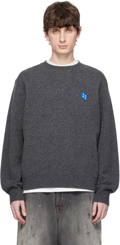 Photo: ADER error Gray Sig; TRS Tag Knit 01 Sweater