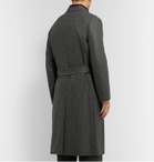 Camoshita - Vitale Barberis Canonico Belted Puppytooth Wool Coat - Gray
